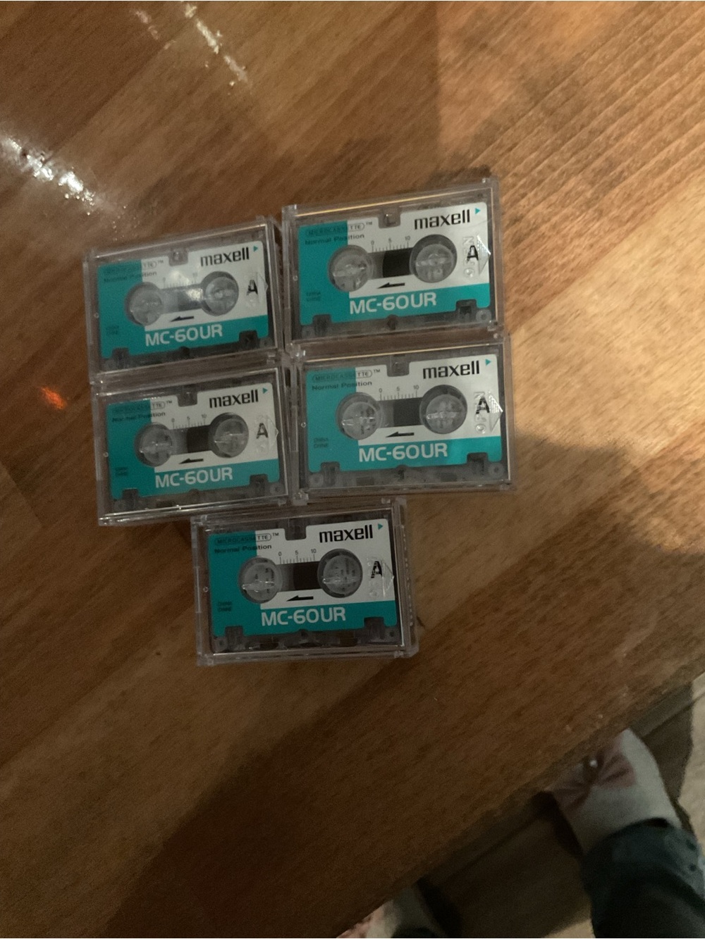 Maxell MC-60UR  lot of 5 MicroCassette Audio Tape MC-60OUR  NEW